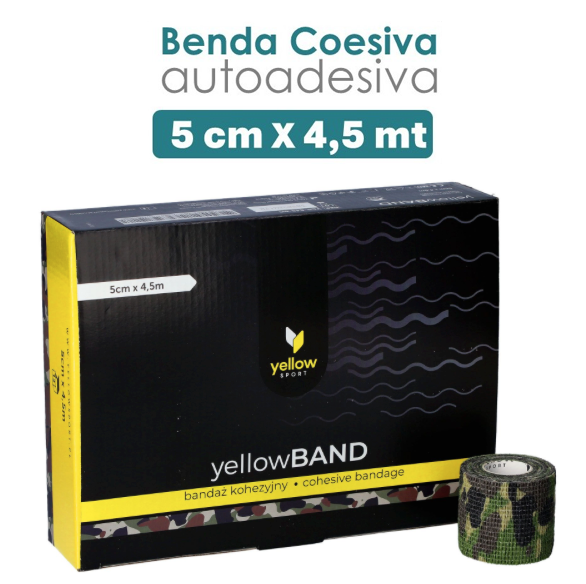 Happyplast® Set di 6 bende autoadesive | Benda adesiva 5 cm | Benda per