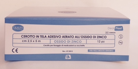 Cerotti in Tela Ossido di Zinco - cm. 2,5 x 5 mt. ( 24 pz. ) - DEALFA