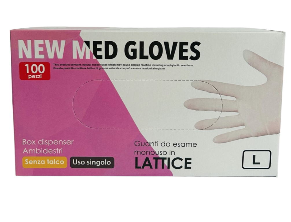 Gebol Guanti Monouso In Lattice Naturale, Senza Talco, 80 Pezzi, Taglia L, Uso Professionale E Domestico, EN455