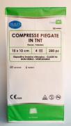 Compresse Piegate in TNT cm. 10 x 10 ( 4 pieghe ) Conf. da 200 pezzi - DEALFA