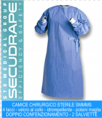 Camice Chirurgico Sterile in SMMMS Idrorepellente ( 32 pezzi ) Taglia XL - STS MEDICAL GROUP