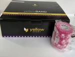 Bende Elastiche Coesive Autoaderenti Colorate yellowBAND " Zampette Fucsia " - 12 pz. ( cm. 7,5 x mt. 4,5 )