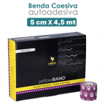 Bende Elastiche Coesive Autoaderenti Colorate yellowBAND " Zampette " - 12 pz. ( cm. 5 x mt. 4,5 )