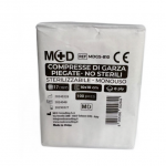 Compresse di Garza Piegata Non Sterili - cm. 10 x 10 ( 8 pieghe ) - 100 pezzi - M+D