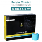 Bende Elastiche Coesive Autoaderenti Colorate yellowBAND " Azzurre " - 12 pz. ( cm. 5 x mt. 4,5 )