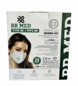Mascherine FFP2 NR TYPE IIR - Colore Bianco - 100 pezzi ( 4 conf. da pz. )