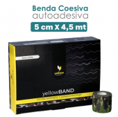 Bende Elastiche Coesive Autoaderenti Colorate yellowBAND &quot; Mimetiche &quot; - 12 pz. ( cm. 5 x mt. 4,5 )