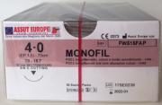 Suture Chirurgiche MONOFIL ( EP 1,5 ) 4/0 AGO TRIANGOLARE 3/8 - 18,7 mm ( cod. FW515FAP ) - ASSUT EUROPE