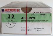Suture Chirurgiche ASSUNYL  ( EP 2 )  3/0 AGO TRIANGOLARE 3/8  - 26,2  mm ( cod. YV879 )