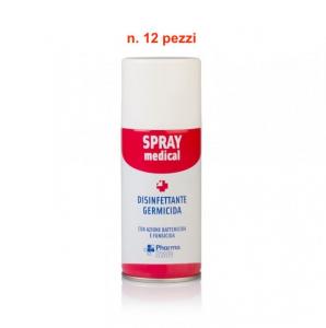 Spray Medical - Germicida Disinfettante ( 150 ml. ) - bombola spray a svuotamento totale rapido ( n. 24 pezzi )