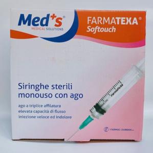 Siringhe con ago 5 ml. Luer Centrale - Ago 22G - MED'S - FARMAC-ZABBAN