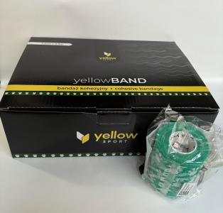 Bende Elastiche Coesive Autoaderenti Colorate yellowBAND " Zampette Verde " - 12 pz. ( cm. 7,5 x mt. 4,5 )