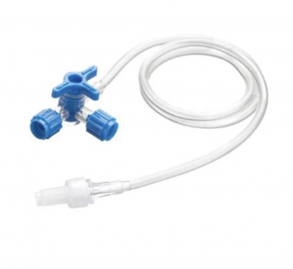 Rubinetti Sterili Luer Lock a 3 Vie con Prolunga cm. 25 - FARMAC ZABBAN