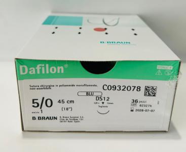 Suture Chirurgiche B BRAUN - DAFILON ( EP 1 ) 5/0 AGO TRIANGOLARE 3/8 - 12 mm. ( C0932078 )